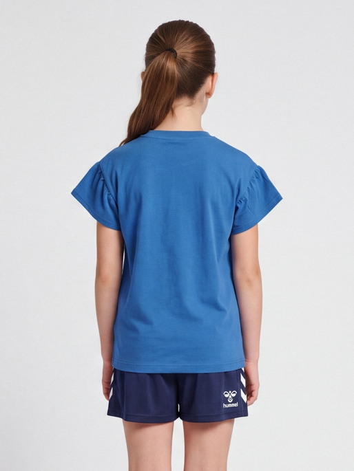 hmlKASANDRA T-SHIRT S/S, DELFT, model