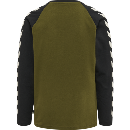 hmlBOYS T-SHIRT L/S, DARK OLIVE, packshot