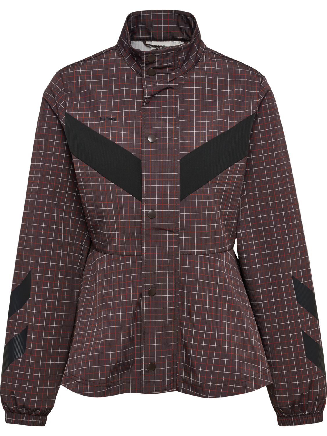 hmlI-D FUNNEL NECK CHECK JACKET, CHECKERS, packshot