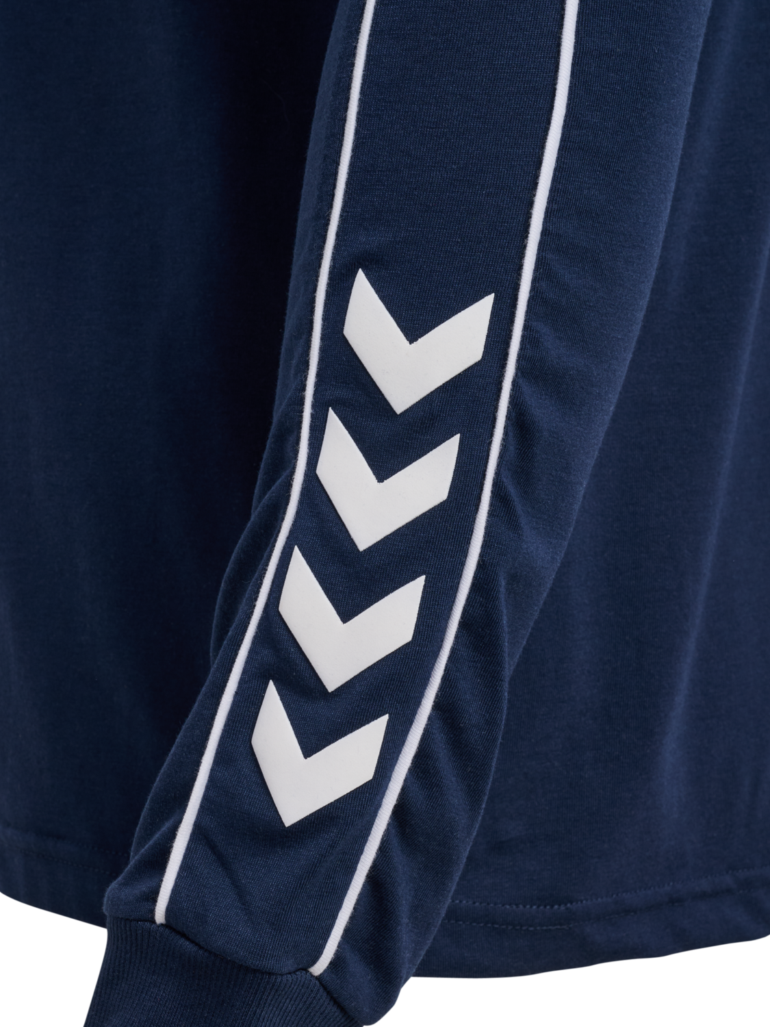 hmlPULSE PIPING T-SHIRT L/S, DRESS BLUES, packshot