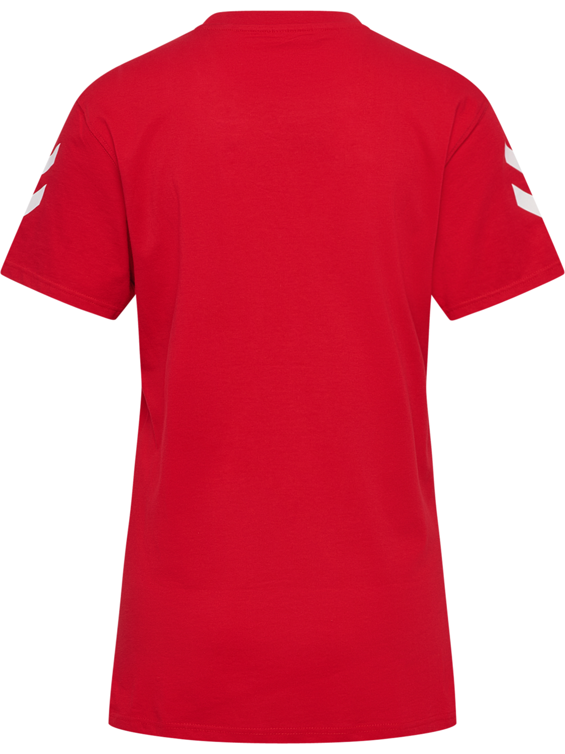 hmlGO 2.0 CHEVRON T-SHIRT S/S WOMAN, TRUE RED, packshot