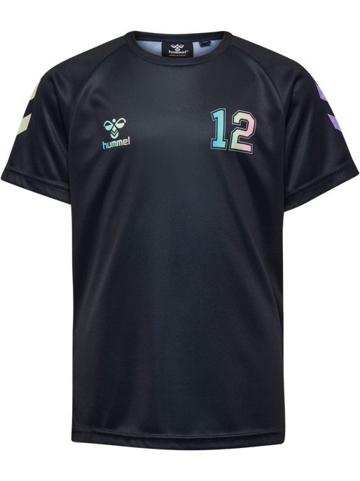hmlSHIMMER T-SHIRT S/S, BLACK hmlSHIMMER T-SHIRT S/S, BLACK, packshot