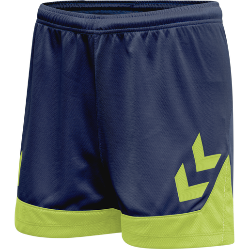 hmlLEAD WOMENS POLY SHORTS, DARK DENIM, packshot