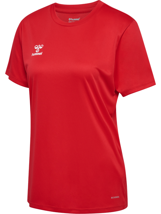 hmlESSENTIAL JERSEY S/S WOMAN, TRUE RED, packshot