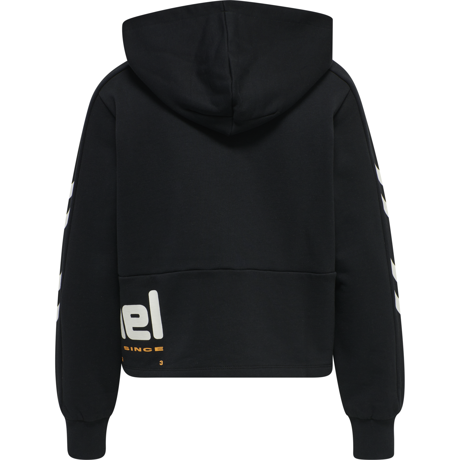 hmlLGC YOKO CROPPED HOODIE, BLACK, packshot