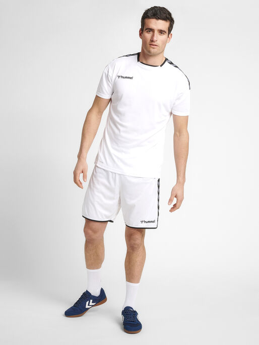 hmlAUTHENTIC POLY JERSEY S/S, WHITE, model