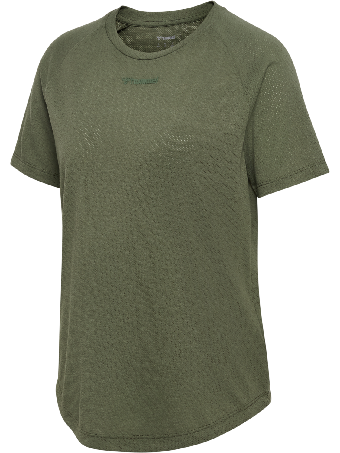 hmlMT VANJA T-SHIRT, DEEP LICHEN GREEN, packshot