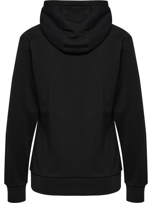 hmlSTALTIC COTTON HOODIE WOMAN, BLACK, packshot