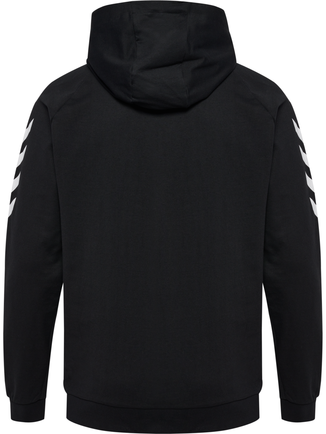 HUMMEL GO COTTON ZIP HOODIE, BLACK, packshot
