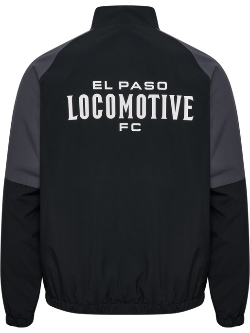 hmlLOOSE TRACK ZIPJACKET SW EL PASO, BLACK hmlLOOSE TRACK ZIPJACKET SW EL PASO, BLACK, packshot