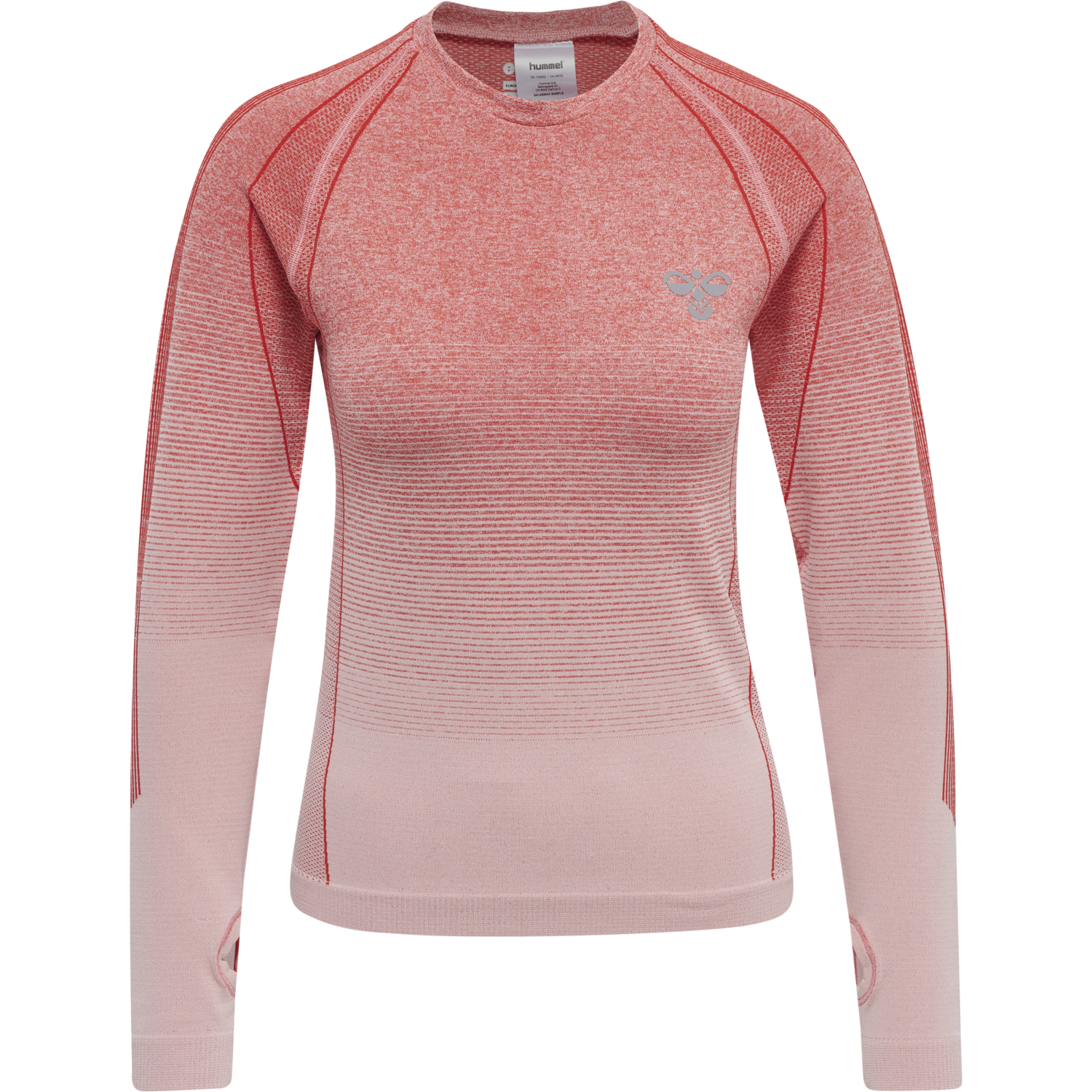 hmlGG12 TRAINING SEAMLESS L/S WOMAN, AURA ORANGE MELANGE, packshot