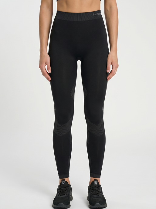 HUMMEL FIRST SEAMLESS TIGHTS WOMEN , BLACK, model