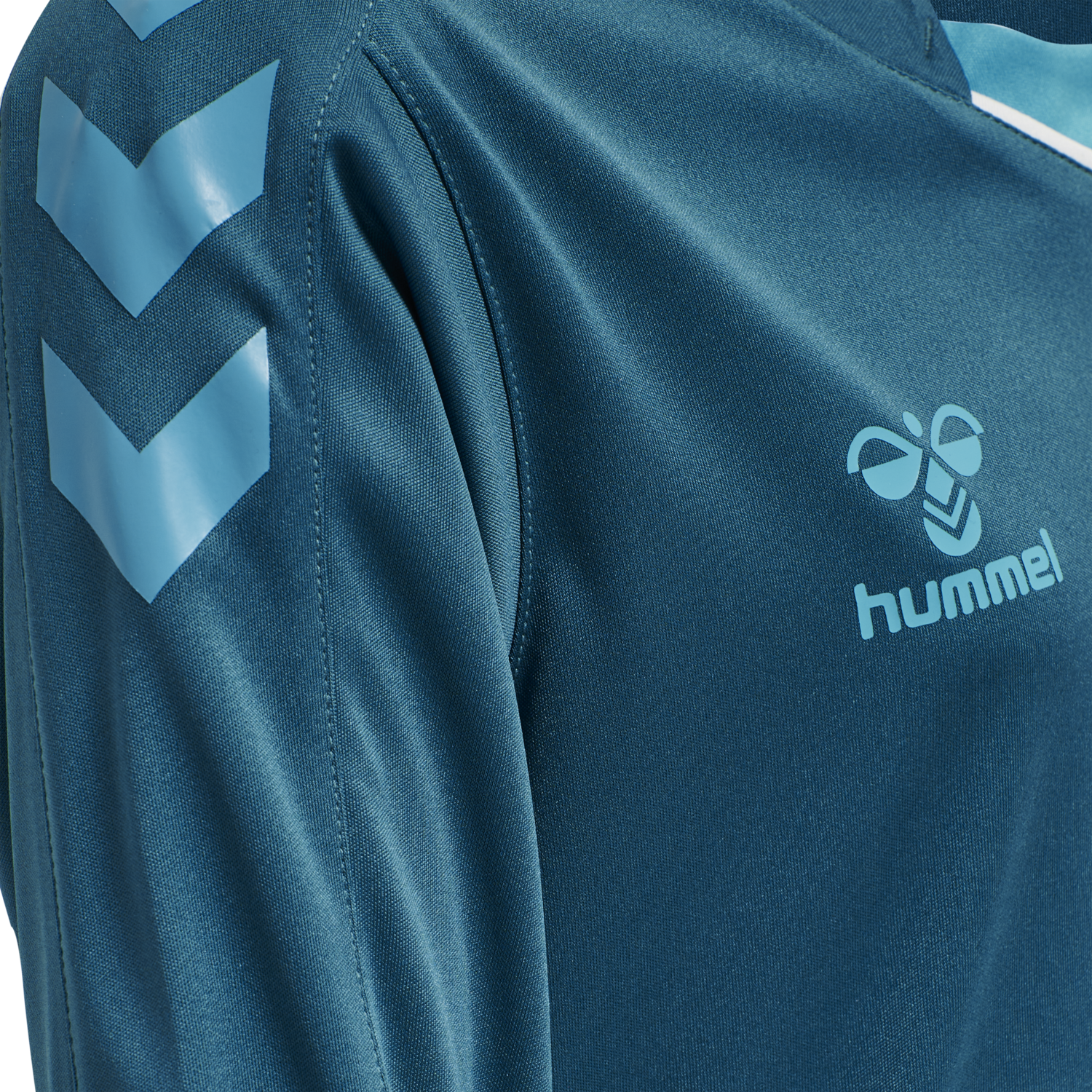 hmlCORE XK POLY JERSEY L/S KIDS, BLUE CORAL, packshot