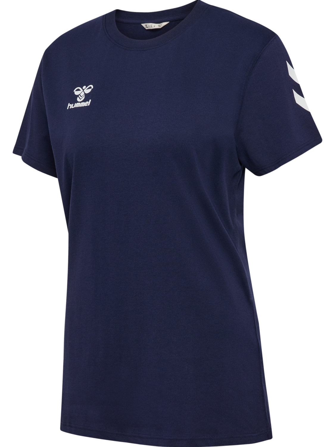 hmlGO 2.0 CHEVRON T-SHIRT S/S WOMAN, MARINE, packshot