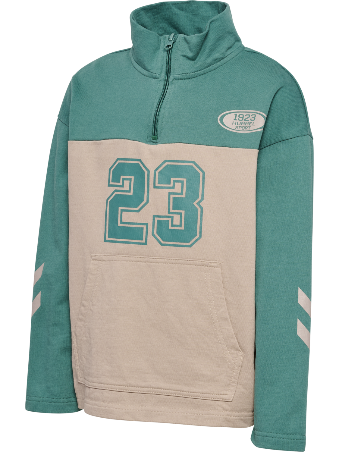 hmlTIMMI HALF ZIP SWEAT, BLUE SPRUCE, packshot