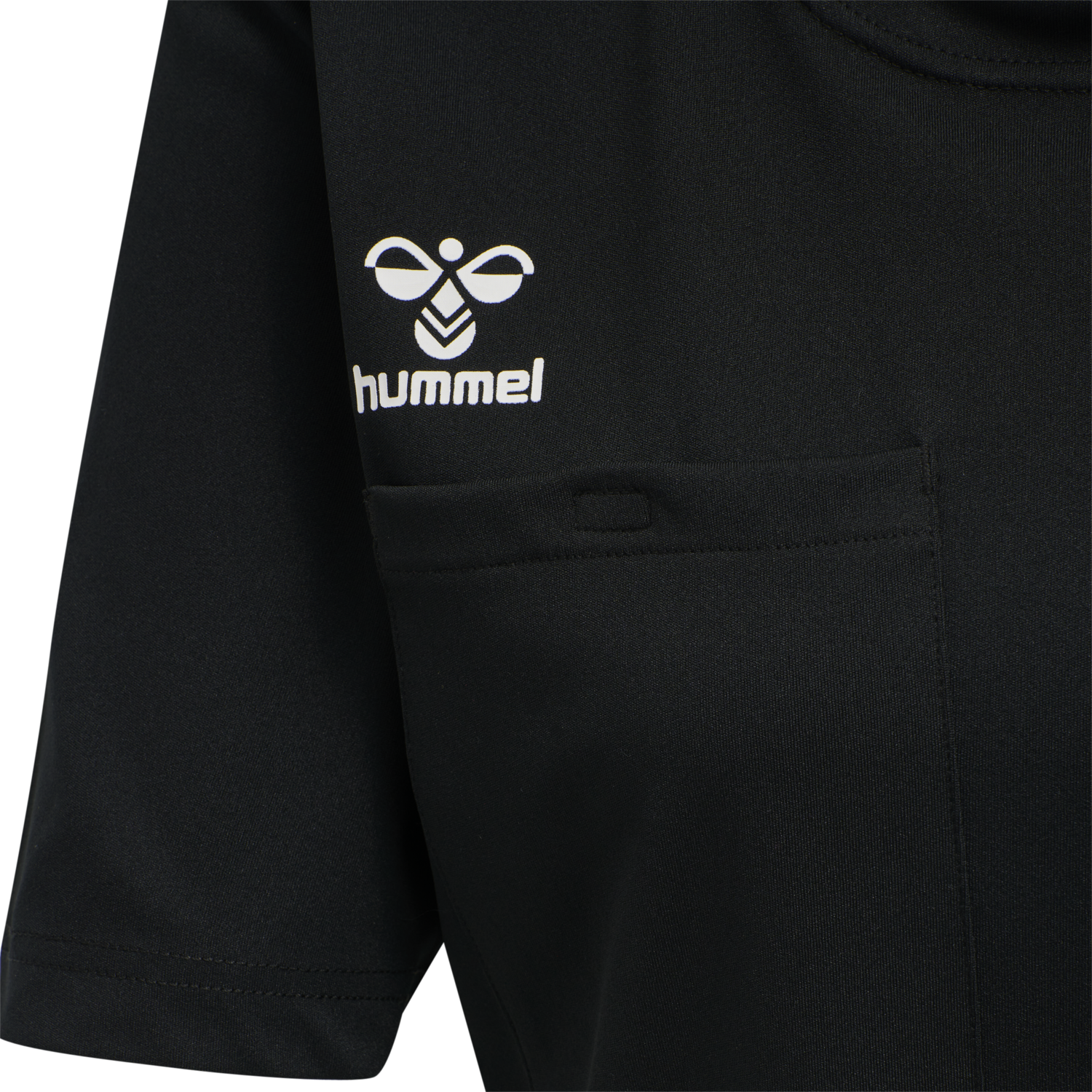 hmlREFEREE CHEVRON WO  JERSEY S/S, BLACK, packshot