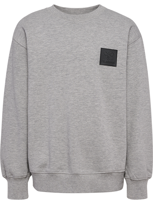 hmlCLEAN SWEATSHIRT, GREY MELANGE, packshot