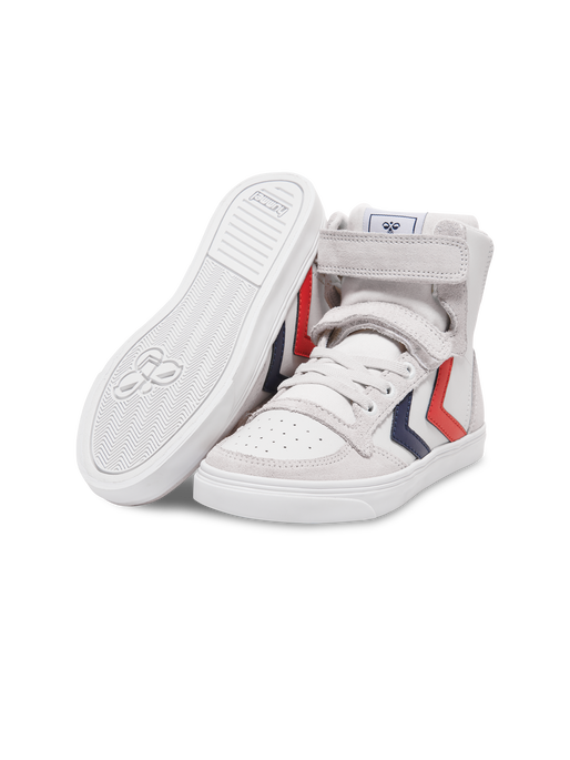 SLIMMER STADIL LEATHER HIGH JR, WHITE, packshot