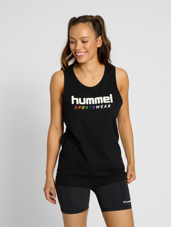 hmlRAINBOW SPORTSWEAR TANKTOP, BLACK, model