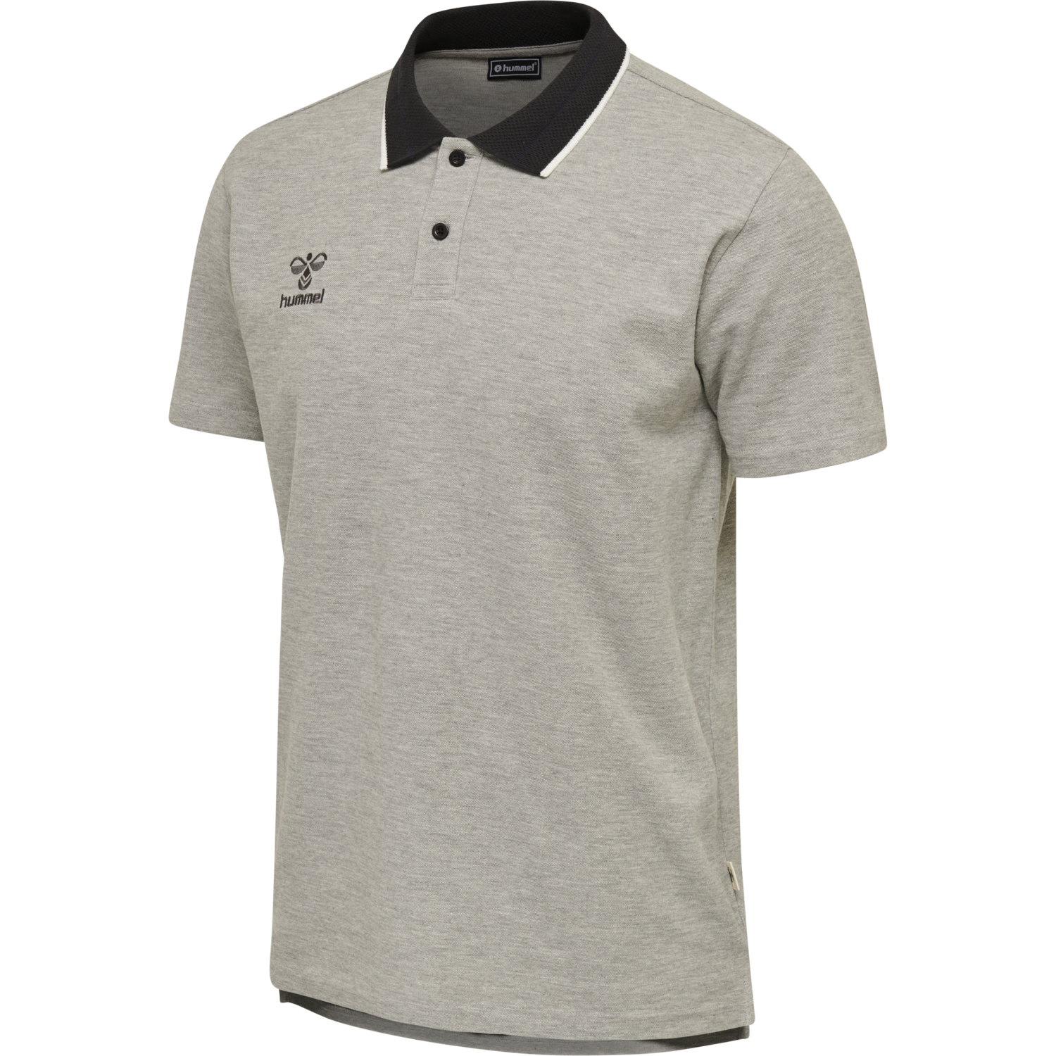 hmlMOVE POLO, GREY MELANGE, packshot