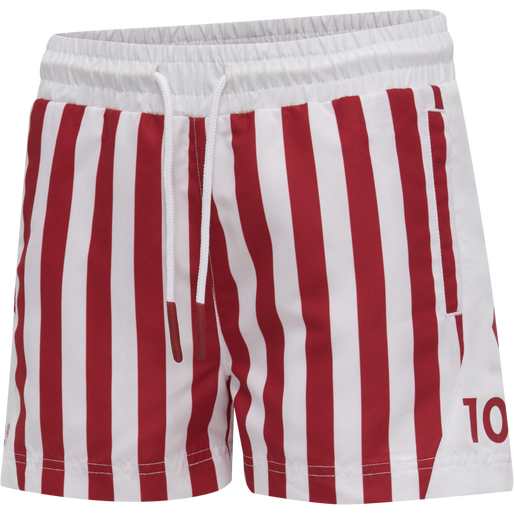 DBU FAN 2020 SWIM SHORTS KIDS, TANGO RED, packshot