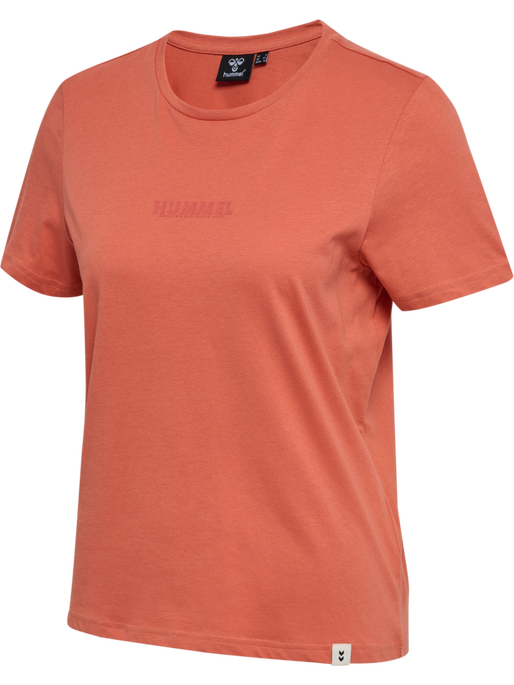 hmlLEGACY WOMAN T-SHIRT, APRICOT BRANDY, packshot