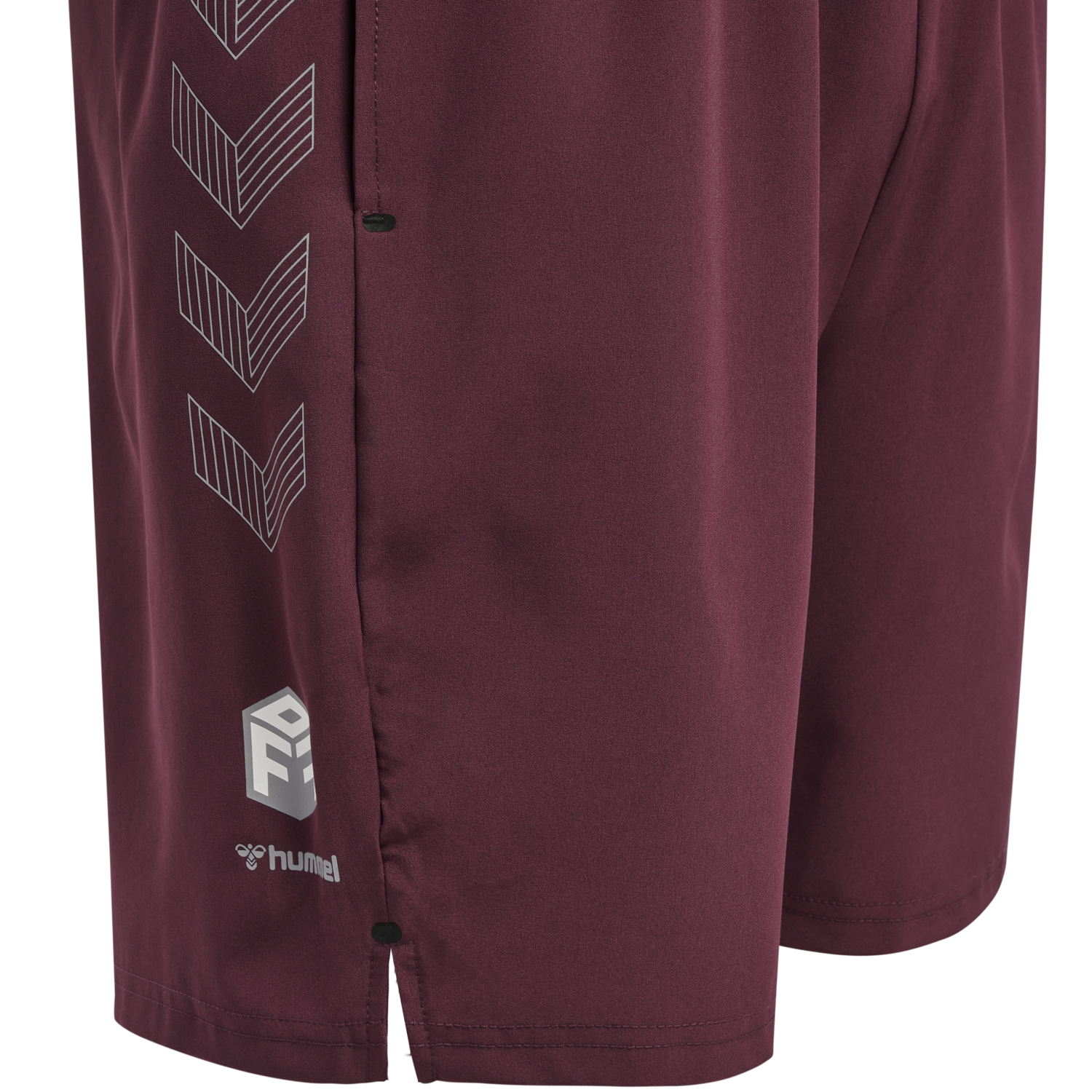 hmlMOVE GRID WOVEN SHORTS, GRAPE WINE, packshot