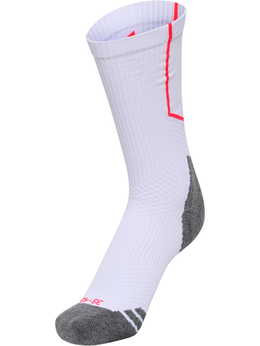 hmlPRO TRAINING SOCKS LOW, WHITE/DIVA PINK, packshot