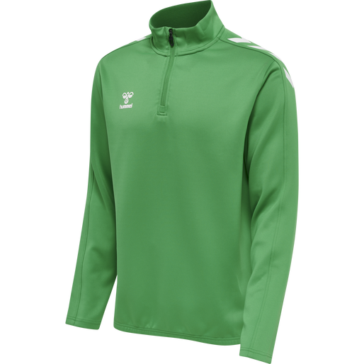 hmlCORE XK HALF ZIP POLY SWEAT, JELLY BEAN, packshot