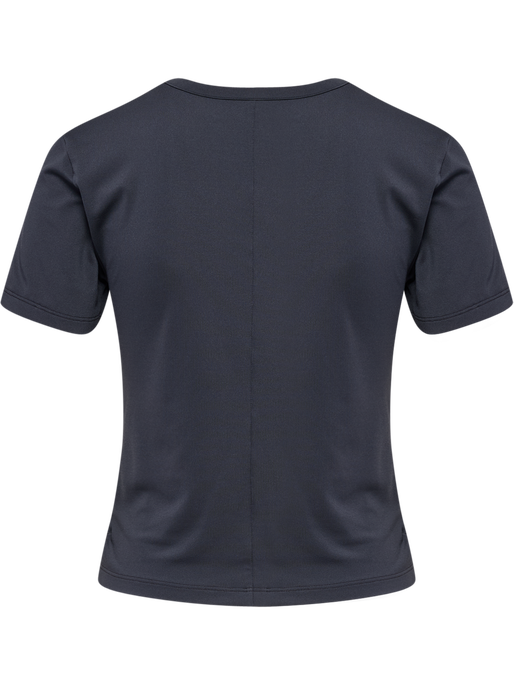 hmlYOGA WRAP W T-SHIRT S/S, EBONY hmlYOGA WRAP W T-SHIRT S/S, EBONY, packshot