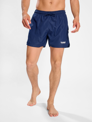 hmlLGC NED SWIM SHORTS, PEACOAT, model