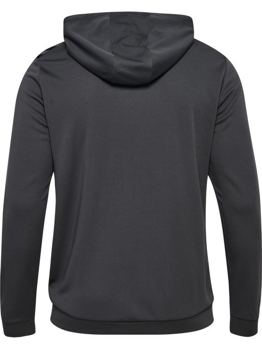 hmlAUTHENTIC PL ZIP HOODIE, ASPHALT hmlAUTHENTIC PL ZIP HOODIE, ASPHALT, packshot