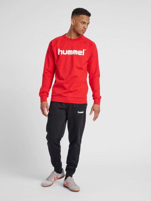 hummel COTTON LOGO SWEATSHIRT - RED |