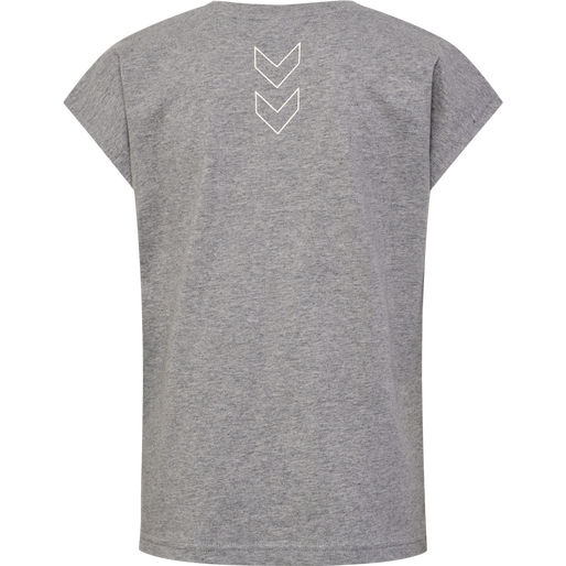 hmlBOXLINE T-SHIRT S/S 2 PK, GREY MELANGE/WOODROSE, packshot