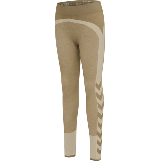 hmlSPIN SEAMLESS TIGHTS, SIMPLY TAUPE, packshot