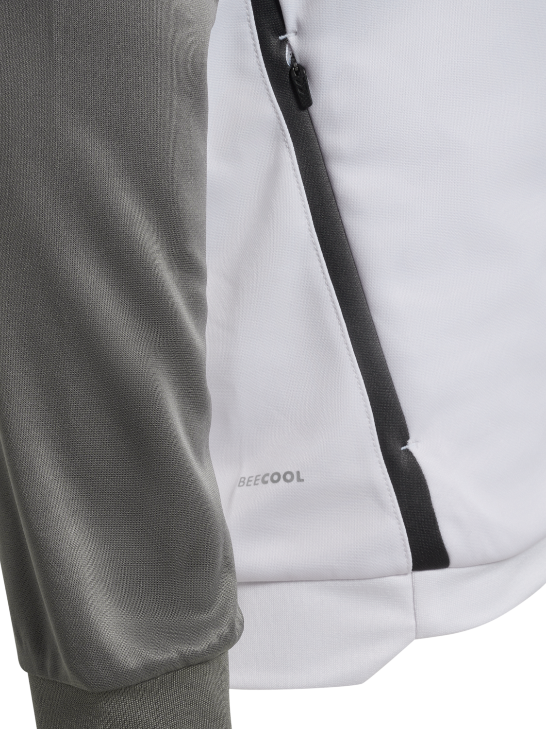 hmlLEAD 2.0 TRACK ZIP JACKET, WHITE/STEEL GRAY, packshot