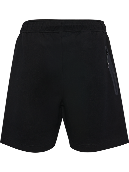 hmlTECH FLEECE SHORTS, BLACK, packshot