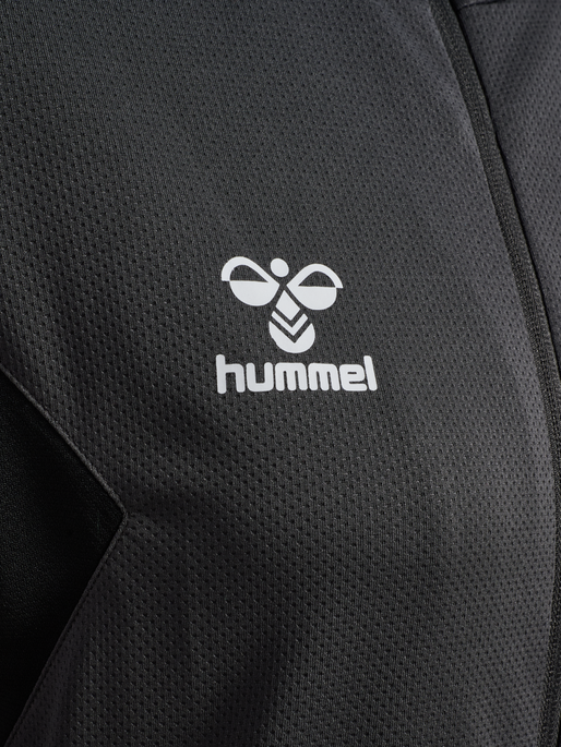 hmlAUTHENTIC PL ZIP HOODIE WOMAN, ASPHALT, packshot