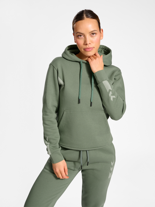 fusion Uartig etiket hummel ACTIVE CO HOODIE WOMAN - SEA SPRAY | hummel.dk