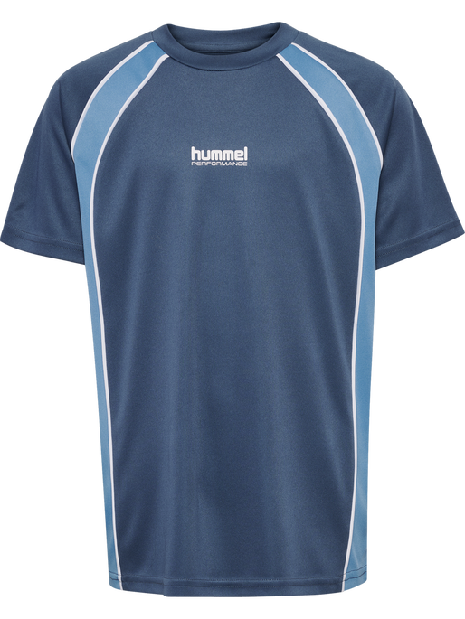 hmlJR GOAL PIPING T-SHIRT S/S, BERING SEA hmlJR GOAL PIPING T-SHIRT S/S, BERING SEA, packshot