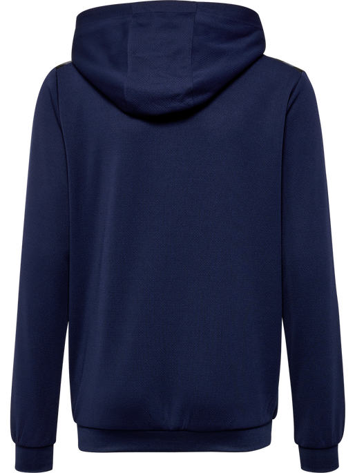 hmlAUTHENTIC PL ZIP HOODIE KIDS, MARINE, packshot