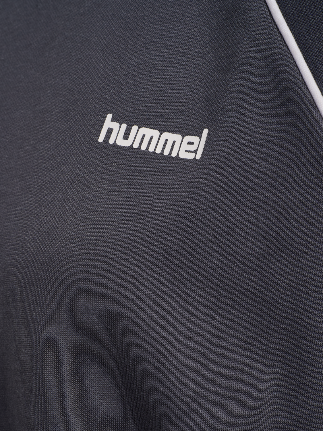 hmlKEEPER W BOXY PIPING CREWNECK, EBONY, packshot