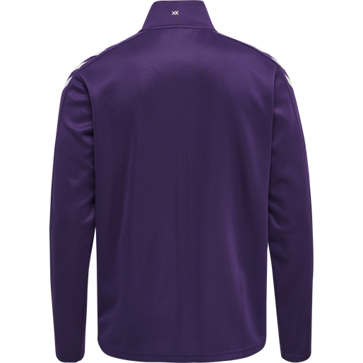 hmlCORE XK POLY ZIP SWEAT, ACAI, packshot