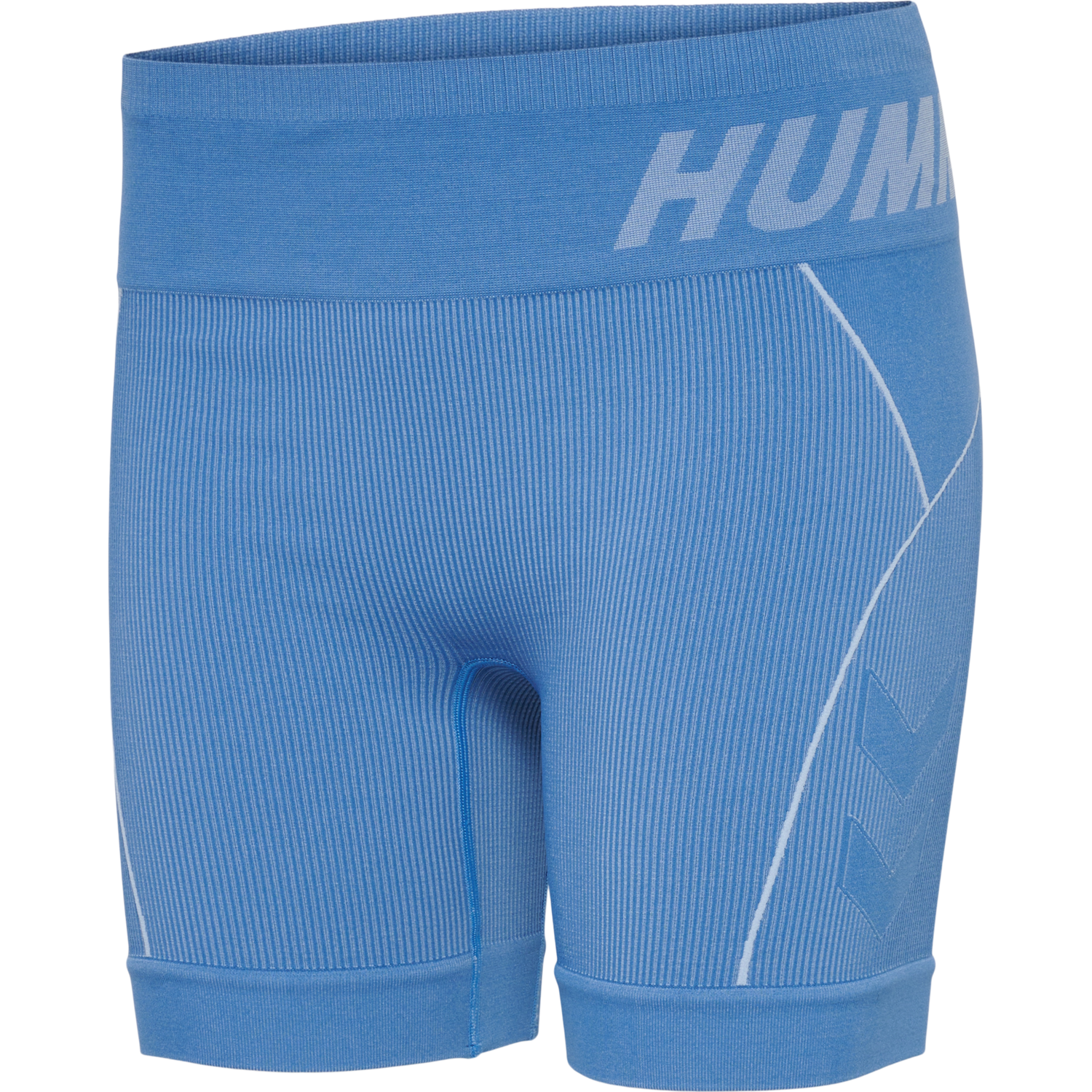 hmlTE CHRISTEL SEAMLESS SHORTS, RIVIERA/BLUE BELL MELANGE, packshot