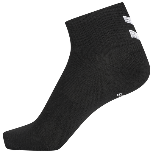 hmlCHEVRON 6-PACK  MID CUT SOCKS, BLACK/BLACK hmlCHEVRON 6-PACK  MID CUT SOCKS, BLACK/BLACK, packshot