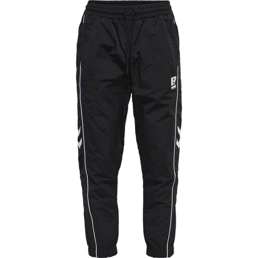 hmlLGC WALTER WOV REGULAR PANTS, BLACK, packshot