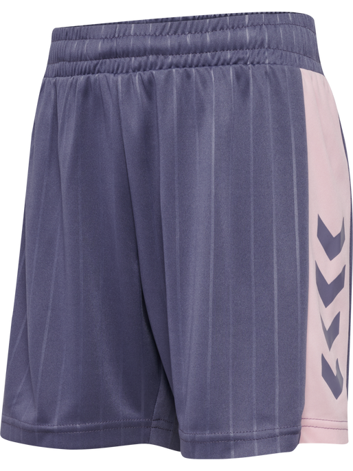 hmlJR GOAL STRIPE SHORTS, HERON hmlJR GOAL STRIPE SHORTS, HERON, packshot