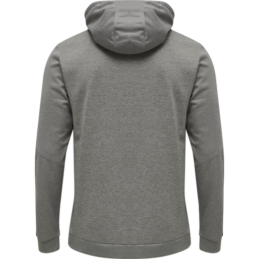 hmlAUTHENTIC POLY HOODIE, GREY MELANGE, packshot