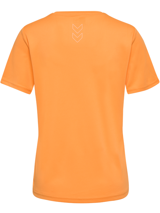hmlTE TOLA T-SHIRT, BLAZING ORANGE, packshot
