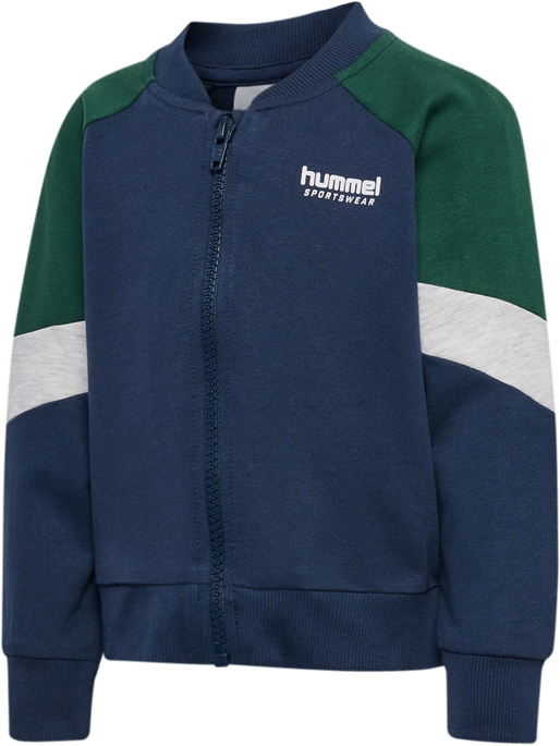 hmlMINI LOOSE BLOCK ZIP JACKET, DRESS BLUES hmlMINI LOOSE BLOCK ZIP JACKET, DRESS BLUES, packshot